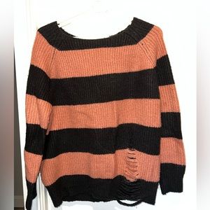 Black and pink sweater